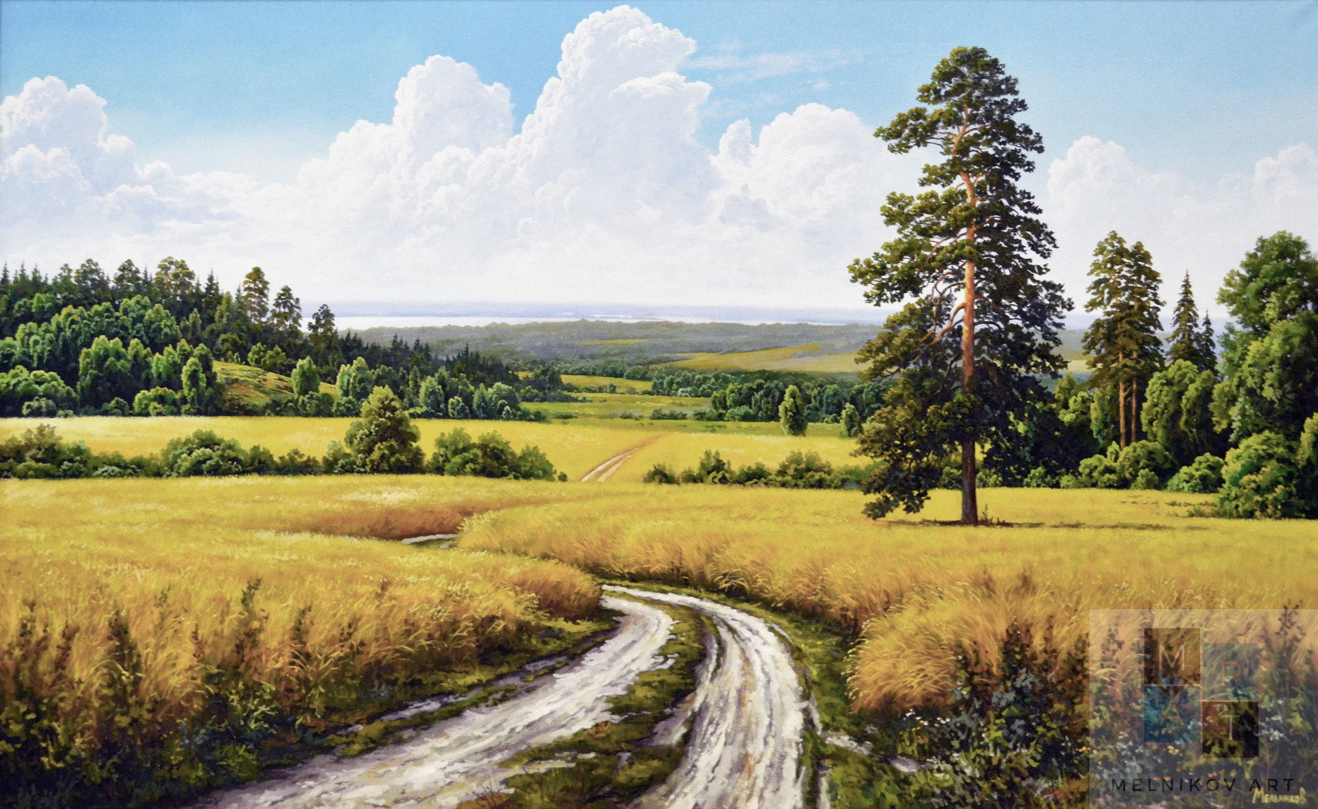 Летние пейзажи в живописи Александра Мельникова